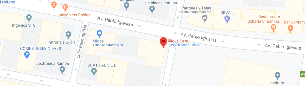 Mapa de Rilova Cars