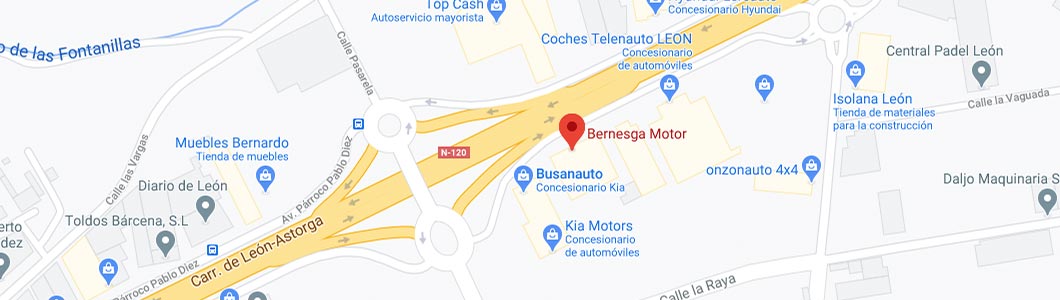 Mapa de Bernesga Motor